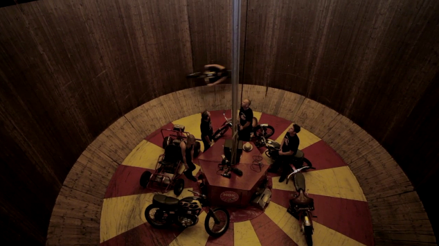 riding the Wall of Death.